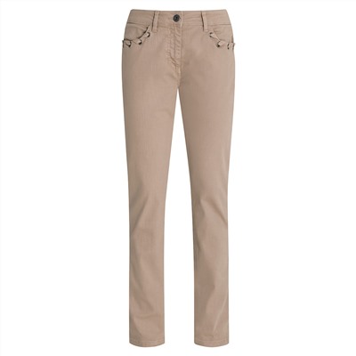 Damen Slim-Jeans mit Zierbändern