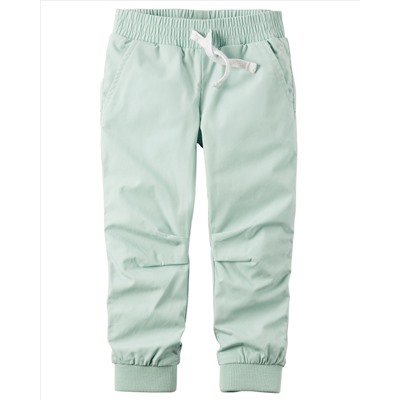 Jersey-Lined Poplin Joggers