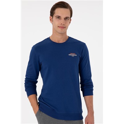 Erkek İndigo Sweatshirt