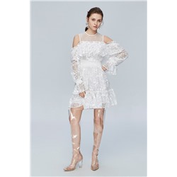 Vestido recto Blanco