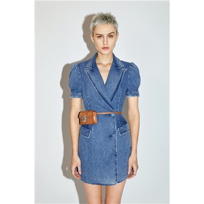 Vestido camisero Azul