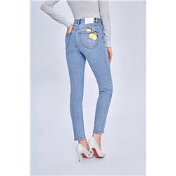 Vaquero slim fit 7/8 Azul claro