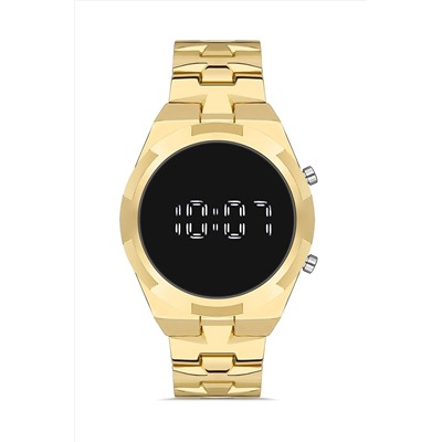 Aqua Di Polo 1987 Erkek Altın Metal Dijital Led Kol Saati Apwg028602 APWG0286