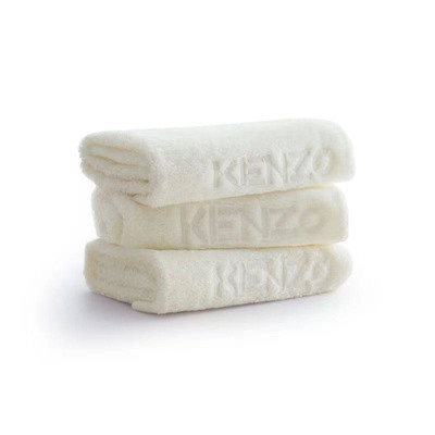 Полотенце для лица KENZ*O из хлопка с вышивкой, комплект из трех предметов