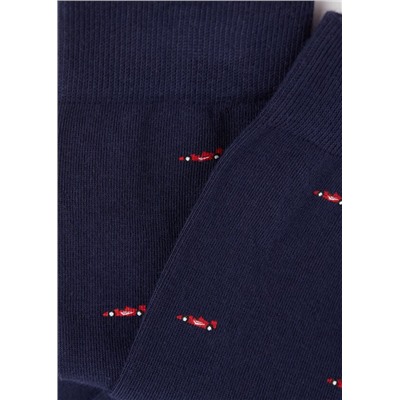 Kurze Herrensocken mit Allover-Muster