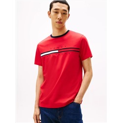 Embroidered Flag Logo T-Shirt