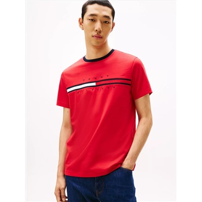Embroidered Flag Logo T-Shirt