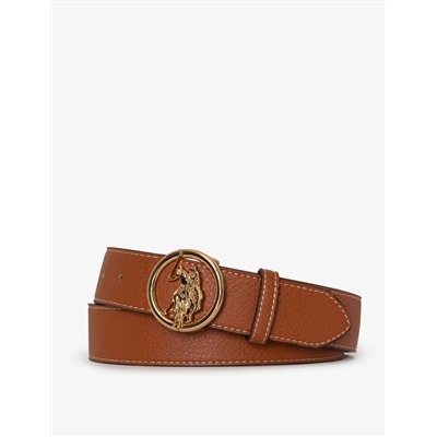 LADIES 38MM MEDALLION LOGO BELT