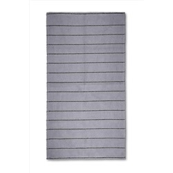 Bluenity Basic Stripe Doğal Pamuklu Banyo Kilimi 60X90 Cm - Gri 101.201.04.030.14.02