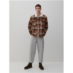 Karierte Sherpajacke