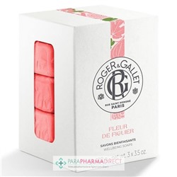 Roger & Gallet Fleur De Figuier - Savons Bienfaisants - Coffret 3x100 g
