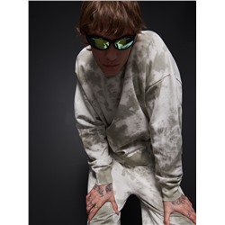 Sweatshirt in Batik-Optik
