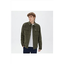 Nautica Erkek Yeşil Oversıze Uzun Kollu Gömlek W37178T