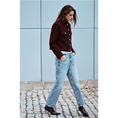 Z1975 MID-WAIST STRAIGHT CROPPED JEANS