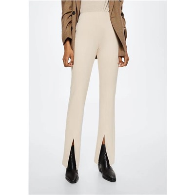 Pantalón aberturas bajo -  Mujer | MANGO OUTLET Melilla