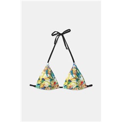 Top biquini triángulo reversible