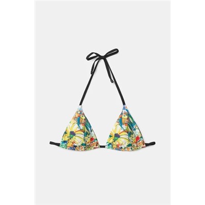 Top biquini triángulo reversible