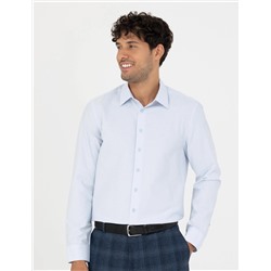 Açık Mavi Slim Fit Uzun Kollu Gömlek