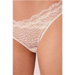 Braga clásica microfibra y encaje print cebra crema