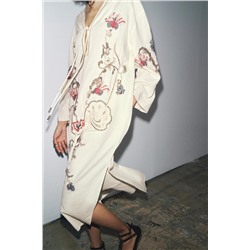 ZW COLLECTION FLORAL EMBROIDERY DRESS