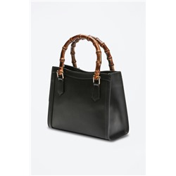 Bolso de piel Bami Negro