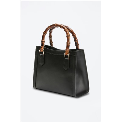 Bolso de piel Bami Negro