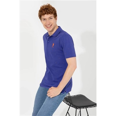 U.S. Polo Assn. Erkek Mavi Polo Yaka T-shirt EV-136118000