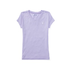 GIRLS 7-16 Cotton-Blend V-Neck T-Shirt