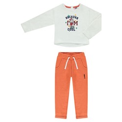 Jogging de muletón bicolor con estampado de fantasía - Orchestra