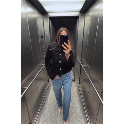 SHORT ROUND NECK JACKET