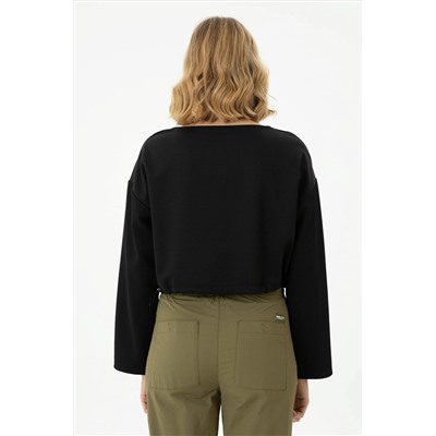 Kadın Siyah Sweatshirt