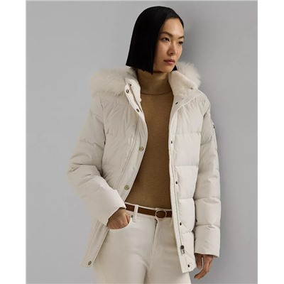 Lauren Ralph Lauren Women's Faux-Fur Hooded Puffer Coat
