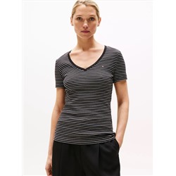 Stripe V-Neck Favorite T-Shirt