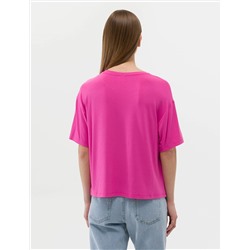 Fuşya Comfort Fit Tişört