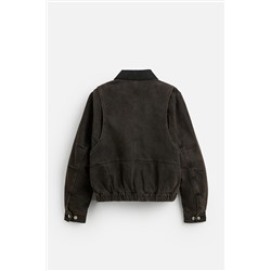 CAZADORA DENIM CUELLO CONTRASTE