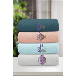 Mariva home Lavanta 30x50cm Nakışlı 4 Parça El Havlusu 743875