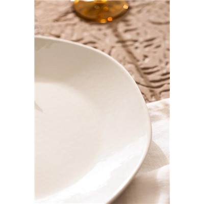 Souci Servis Tabağı - Krem - 30 cm