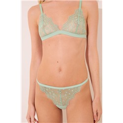 Tanga tul bordado verde