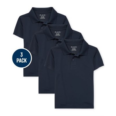 Boys Uniform Performance Polo 3-Pack