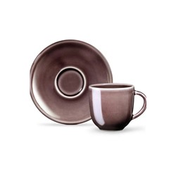 Morane 2 Kişilik Kahve Fincanı Takımı - Mürdüm - 90 ml