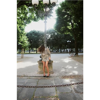 FEW ITEMS LEFT ANIMAL PRINT SATIN MINI SKIRT