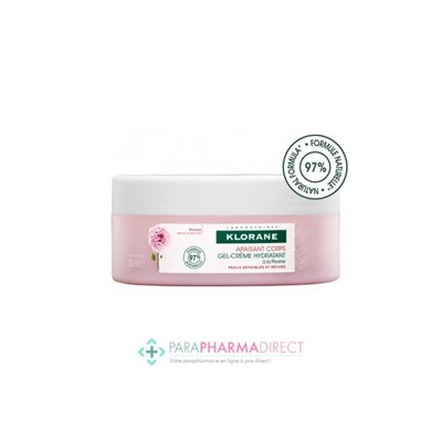 Klorane Pivoine Apaisant Corps Gel Crème Hydratant 200ml