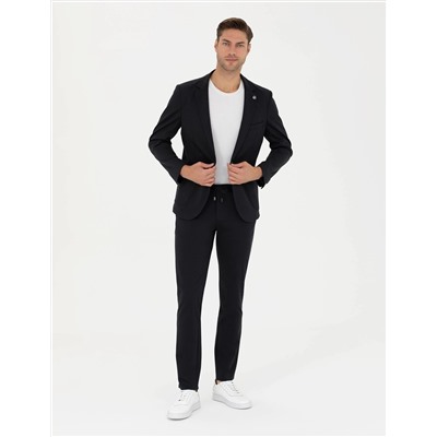 Lacivert Ekstra Slim Fit Kumaş Pantolon