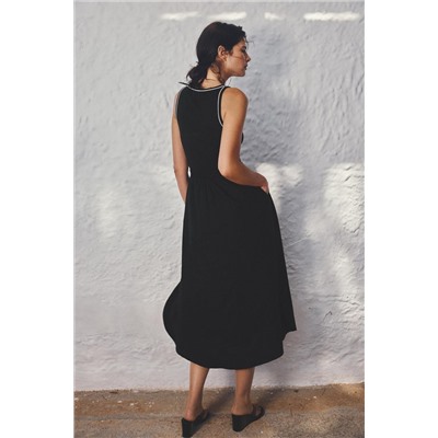 INTERLOCK MIDI DRESS