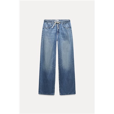 JEANS TRF RELAXED PIJAMERO TIRO MEDIO