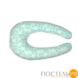 111060190-45З Многофункциональная подушка Comfy Baby 60х85 звезды бирюзовый