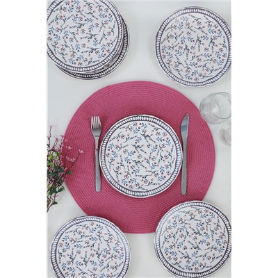 Keramika Cluster Pasta Tabağı 20 Cm 6 Adet -19766 ST040206F022A03J100MASD400