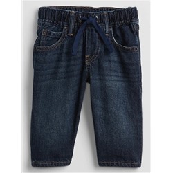 Kids Pull-On Denim Shorts With Washwell™