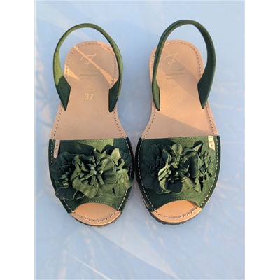 Испанские абаркасы от AB.ZAPATOS · 3206 lazo verde АКЦИЯ