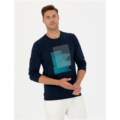 Lacivert Regular Fit Sweatshirt